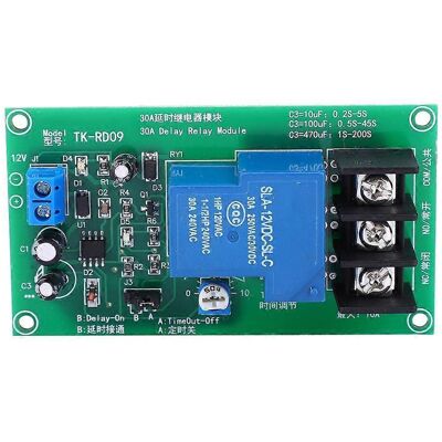 MIXHOME Module De Relais Temporisé 30 A Cc 12 V, Carte De Temporisation, Plage De Temporisation 0,1 À 5 Secondes - Publicité MIXHOME Module De Relais Temporisé 30 A Cc 12 V, Carte De Temporisation, Plage De Temporisation 0,1 À 5 Secondes - Publicité