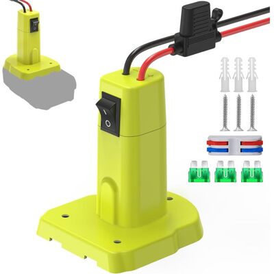 Vision Adaptateur Power Wheel Compatible Avec Batterie Ryobi 18 V, Kit Convertisseur De Batterie Amélioré Avec Interrupteur, Fusible Et Bornes De Câble, Câble 12 Awg - Publicité Vision Adaptateur Power Wheel Compatible Avec Batterie Ryobi 18 V, Kit Convertisseur De Batterie Amélioré Avec Interrupteur, Fusible Et Bornes De Câble, Câble 12 Awg - Publicité