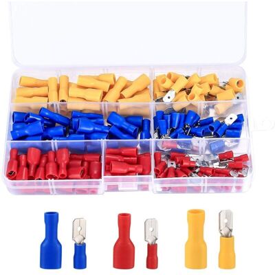 OEM (rouge, Jaune, Bleu, 150 Pièces)-ensemble De Connecteurs De Câble À Sertir, Assortiment Cosses De Electriques, Cosses À Sertir Isolées, Raccord Rapide Electrique Outils De Connecteur-crezuo - Publicité OEM (rouge, Jaune, Bleu, 150 Pièces)-ensemble De Connecteurs De Câble À Sertir, Assortiment Cosses De Electriques, Cosses À Sertir Isolées, Raccord Rapide Electrique Outils De Connecteur-crezuo - Publicité