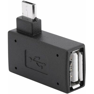 SANS MARQUE Câbles D'Interconnexion Lot De 2 Adaptateurs Otg Micro Usb 2.0 Mâle À 90 Degrés À Angle Droit Vers Micro Femelle - Publicité SANS MARQUE Câbles D'Interconnexion Lot De 2 Adaptateurs Otg Micro Usb 2.0 Mâle À 90 Degrés À Angle Droit Vers Micro Femelle - Publicité