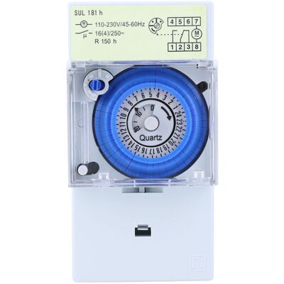 OEM Jeffergarden Sul181h Minuterie Mécanique 24 Heures Relais De Commutation De Minuterie De Moteur À Quartz 110 230vac 16a-dou - Publicité OEM Jeffergarden Sul181h Minuterie Mécanique 24 Heures Relais De Commutation De Minuterie De Moteur À Quartz 110 230vac 16a-dou - Publicité