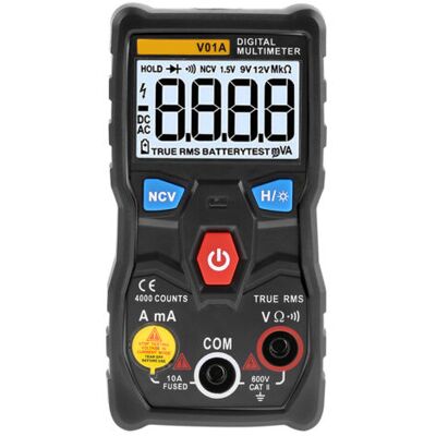ABYSSE Multimètre Numérique Aneng V01a À Gamme Automatique True Rms, Testeur De Courant Ac/dc, Tension Et Ohms (noir) - Publicité ABYSSE Multimètre Numérique Aneng V01a À Gamme Automatique True Rms, Testeur De Courant Ac/dc, Tension Et Ohms (noir) - Publicité