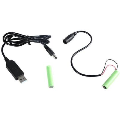 FLAMMKRAFT Adaptateur Usb Vers Lr03 (fausse Pile) - Câble D'Alimentation Usb 5v 2a, 125 Cm - Publicité FLAMMKRAFT Adaptateur Usb Vers Lr03 (fausse Pile) - Câble D'Alimentation Usb 5v 2a, 125 Cm - Publicité