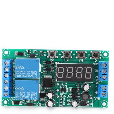 WEYTOLL Module De Relais De Retard, Déclencheur D'Impulsion À 2 Canaux Yf-7 Dc7-30v Pour Contrôler L'Électrovanne - Publicité WEYTOLL Module De Relais De Retard, Déclencheur D'Impulsion À 2 Canaux Yf-7 Dc7-30v Pour Contrôler L'Électrovanne - Publicité
