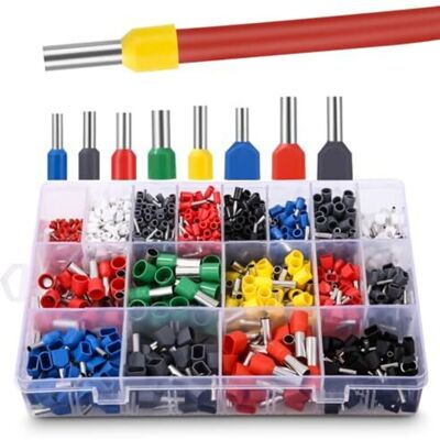 OEM Embouts De Câble Électriques – Lot De 1200 Pièces (simples 0,3–16 Mm² + Doubles 0,5–6 Mm²) Pour Bricolage Électronique - Publicité OEM Embouts De Câble Électriques – Lot De 1200 Pièces (simples 0,3–16 Mm² + Doubles 0,5–6 Mm²) Pour Bricolage Électronique - Publicité