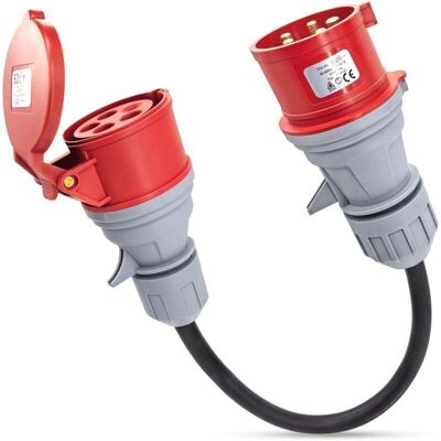 OEM 5 Broches Adaptateur Cee 16a Vers 32a 380v/400v 16a Femelle Prise A 32a Mâle Prise 5pin Cee Adapter Pour Ev Voiture, Atelier - Publicité OEM 5 Broches Adaptateur Cee 16a Vers 32a 380v/400v 16a Femelle Prise A 32a Mâle Prise 5pin Cee Adapter Pour Ev Voiture, Atelier - Publicité