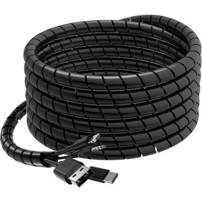OEM Gaine Spiralée Flexible De 6 M (12-24 Mm) Pour La Gestion Des Câbles De Bureau Et D'Ordinateur (tv, Pc, Usb, Antenne Aux), Noire. À Monter Soi-même. Publicité OEM Gaine Spiralée Flexible De 6 M (12-24 Mm) Pour La Gestion Des Câbles De Bureau Et D'Ordinateur (tv, Pc, Usb, Antenne Aux), Noire. À Monter Soi-même. Publicité