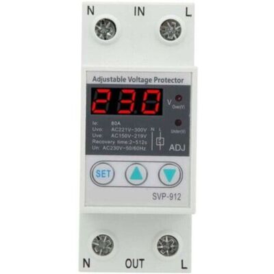 OEM Régulateur De Tension 230v, Contre Les Surtensions Relais De Protection De Récupération Réglable Voltmètre Svp-912(63a) - Publicité OEM Régulateur De Tension 230v, Contre Les Surtensions Relais De Protection De Récupération Réglable Voltmètre Svp-912(63a) - Publicité