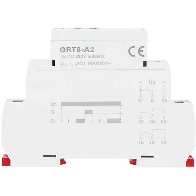 MIXHOME Relais Temporisé Monofonction Sur Rail Din, Commande Industrielle, Relais Temporisé Automatique Grt8-a2 (ac230v) - Publicité MIXHOME Relais Temporisé Monofonction Sur Rail Din, Commande Industrielle, Relais Temporisé Automatique Grt8-a2 (ac230v) - Publicité