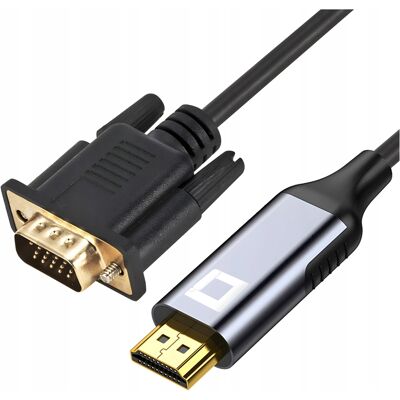 OEM Adaptateur/convertisseur De Câble Hdmi Vers Vga Co2 Full Hd 1080p 60 Hz 1 M - Publicité OEM Adaptateur/convertisseur De Câble Hdmi Vers Vga Co2 Full Hd 1080p 60 Hz 1 M - Publicité