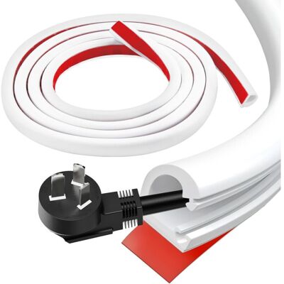 OEM 2m Mini Goulottes De Câbles 15x10mm, Cache-câble Demi-rond, Canal De Câble, Cache Cable Mural Flexible Blanc, Pour Organisation Et Sécurité Des Fils, Parfait Pour Cacher Hdmi Et Usb - Publicité OEM 2m Mini Goulottes De Câbles 15x10mm, Cache-câble Demi-rond, Canal De Câble, Cache Cable Mural Flexible Blanc, Pour Organisation Et Sécurité Des Fils, Parfait Pour Cacher Hdmi Et Usb - Publicité