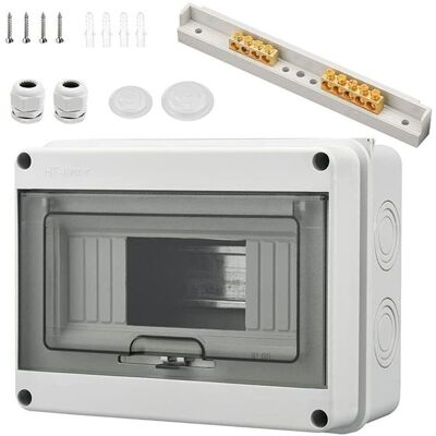 OEM Coffret Électrique Étanche Ip65 Pour 8 Modules, Avec Porte Transparente, Bornes Et Connecteurs, Idéal Pour Installations Extérieures Et Industrielles - Publicité OEM Coffret Électrique Étanche Ip65 Pour 8 Modules, Avec Porte Transparente, Bornes Et Connecteurs, Idéal Pour Installations Extérieures Et Industrielles - Publicité