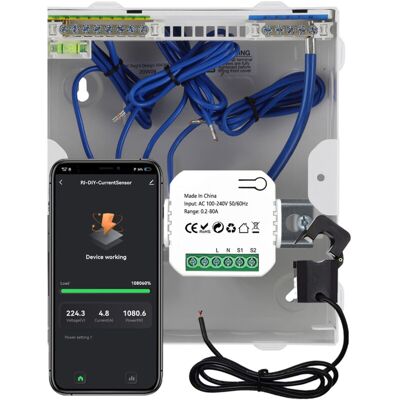 OEM – Compteur D'Énergie Wi-fi 80a – Mesure De Puissance Kwh – Compatible Alexa Et Google Home – Installation Facile Sur Rail 35mm-crezuo - Publicité OEM – Compteur D'Énergie Wi-fi 80a – Mesure De Puissance Kwh – Compatible Alexa Et Google Home – Installation Facile Sur Rail 35mm-crezuo - Publicité