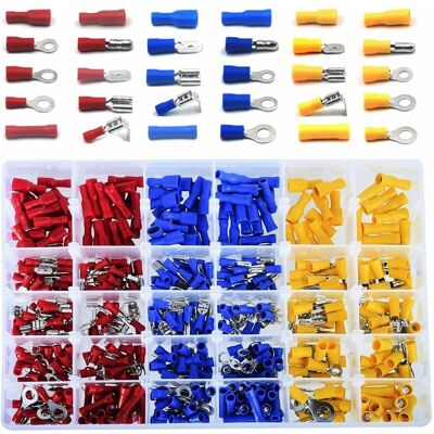 MOXIE Aougo – Kit De 480 Cosses Électriques Pour Voiture – 30 Types De Terminaux – Cuivre Étamé Avec Isolation Pvc – Résistantes Aux Vibrations - Publicité MOXIE Aougo – Kit De 480 Cosses Électriques Pour Voiture – 30 Types De Terminaux – Cuivre Étamé Avec Isolation Pvc – Résistantes Aux Vibrations - Publicité
