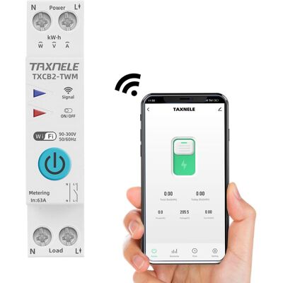 OEM Tuya Wifi Disjoncteur Intelligent Mesure De Puissance Compteur D'Énergie Kwh 1p 230v Voltmètre Ampèremètre Rail Din Smart Life Télécommande Sans Fil Commutateur Minuterie Commande Vocale, 16a - Publicité OEM Tuya Wifi Disjoncteur Intelligent Mesure De Puissance Compteur D'Énergie Kwh 1p 230v Voltmètre Ampèremètre Rail Din Smart Life Télécommande Sans Fil Commutateur Minuterie Commande Vocale, 16a - Publicité