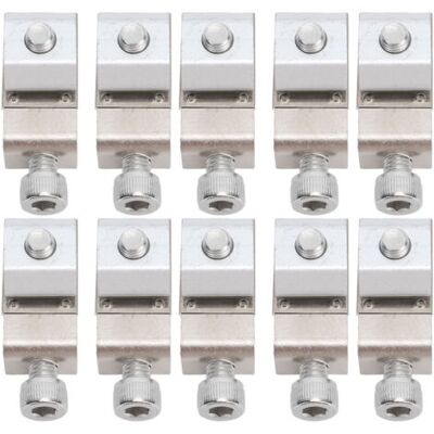 ABYSSE Lot De 10 Cosses De Mise À La Terre Standard Pour Panneaux Solaires, Pinces Pour Câbles De Mise À La Terre, Accessoires Pour Supports De Modules Solaires - Publicité ABYSSE Lot De 10 Cosses De Mise À La Terre Standard Pour Panneaux Solaires, Pinces Pour Câbles De Mise À La Terre, Accessoires Pour Supports De Modules Solaires - Publicité