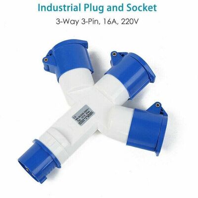 OEM Adaptateur 3 Prises Couvercle Fiche À 3 Pôles 16a 220v Industriel Ip44 – Multiprise Caravanes/campingcars/bateau, Chantier, Connecteur Prises De Courant Industriel Répartiteur - Publicité OEM Adaptateur 3 Prises Couvercle Fiche À 3 Pôles 16a 220v Industriel Ip44 – Multiprise Caravanes/campingcars/bateau, Chantier, Connecteur Prises De Courant Industriel Répartiteur - Publicité