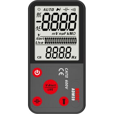 OEM Multimètre Adms9 True Rms Ultra-mince, Grand Écran, 9999 Comptes, Mesure Tension Ncv Résistance Fréquence Diode - Publicité OEM Multimètre Adms9 True Rms Ultra-mince, Grand Écran, 9999 Comptes, Mesure Tension Ncv Résistance Fréquence Diode - Publicité