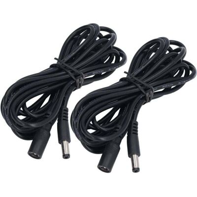 Scotch Câble D'Alimentation Dc 12v 24v 5.5x2.1mm Pour Led Lumière Solaire Et Surveillance 2 Pièces - Publicité Scotch Câble D'Alimentation Dc 12v 24v 5.5x2.1mm Pour Led Lumière Solaire Et Surveillance 2 Pièces - Publicité