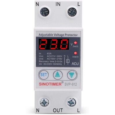 OEM Régulateur De Tension 230v,relais De Protection De Tension,230 V Sous Protection Contre Les Surtensions Relais De Protection De Récupération Réglable Voltmètre Svp-912(63a) - Publicité OEM Régulateur De Tension 230v,relais De Protection De Tension,230 V Sous Protection Contre Les Surtensions Relais De Protection De Récupération Réglable Voltmètre Svp-912(63a) - Publicité