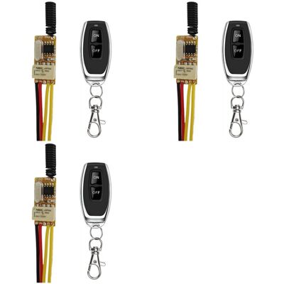OEM Trois Interrupteurs Miniatures De Télécommande Rf, 433 Mhz, 4,2 V/4,5 V/5 V/6 V/7,4 V/9 V/12 V Interrupteurs Miniatures De Contact De Relais Sans Fil, Normalement Ouverts/normalement Fermés. Publicité OEM Trois Interrupteurs Miniatures De Télécommande Rf, 433 Mhz, 4,2 V/4,5 V/5 V/6 V/7,4 V/9 V/12 V Interrupteurs Miniatures De Contact De Relais Sans Fil, Normalement Ouverts/normalement Fermés. Publicité