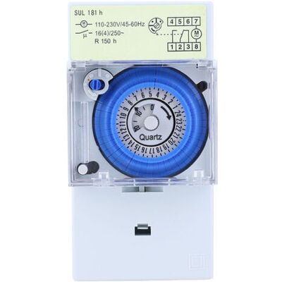 OEM Sul181h Minuterie Mécanique, Minuterie À Quartz 24 Heures,horloge Modulaire,interrupteur Relais, 110230vac 16a - Publicité OEM Sul181h Minuterie Mécanique, Minuterie À Quartz 24 Heures,horloge Modulaire,interrupteur Relais, 110230vac 16a - Publicité