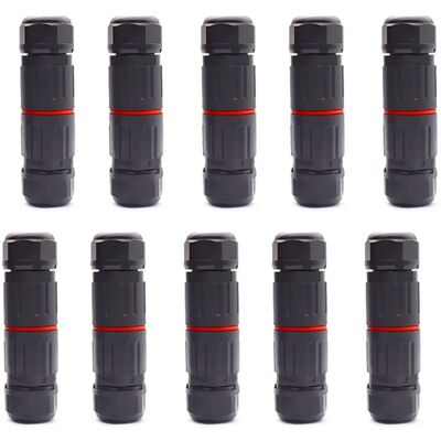 OEM 10 Pcs Ip68 Etanche Connecteur De Câble Electrique, Femelle 3 Broches Connecteurs Etanches Prise De Courant Extérieure Raccord De Connecteur Fil Etanche - Publicité OEM 10 Pcs Ip68 Etanche Connecteur De Câble Electrique, Femelle 3 Broches Connecteurs Etanches Prise De Courant Extérieure Raccord De Connecteur Fil Etanche - Publicité