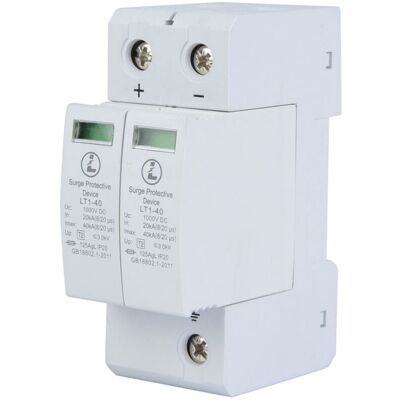 OEM Parafoudre Dc, 1000v Surge Protector Ménage Parafoudre Photovoltaïque Dispositif De Protection Contre Les Surtensions (2p 40ka)-crezuo - Publicité OEM Parafoudre Dc, 1000v Surge Protector Ménage Parafoudre Photovoltaïque Dispositif De Protection Contre Les Surtensions (2p 40ka)-crezuo - Publicité