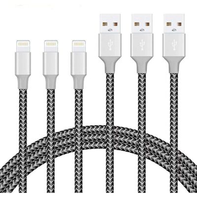 Scotch Aiperq – Lot De 3 Câbles Lightning 1,8 M – Vitesse De Charge Jusqu'à 2,4 A – Nylon Tressé Anti-enchevêtrement – Compatible Iphone 5 À 11 Pro Max - Publicité Scotch Aiperq – Lot De 3 Câbles Lightning 1,8 M – Vitesse De Charge Jusqu'à 2,4 A – Nylon Tressé Anti-enchevêtrement – Compatible Iphone 5 À 11 Pro Max - Publicité