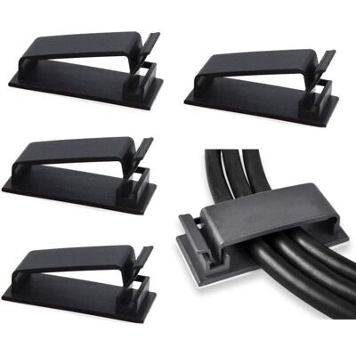 OEM Lot De 50 Clips De Gestion De Câbles Auto-adhésifs (noir), Organisateurs De Câbles, Clips De Fil, Support De Cordon Pour Tv, Pc, Câble Ethernet Sous Bureau, Bureau À Domicile.-crezuo - Publicité OEM Lot De 50 Clips De Gestion De Câbles Auto-adhésifs (noir), Organisateurs De Câbles, Clips De Fil, Support De Cordon Pour Tv, Pc, Câble Ethernet Sous Bureau, Bureau À Domicile.-crezuo - Publicité