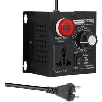 OEM Ac 220v 10a 4000w Compact Controller Variable Tension Vitesse Portable Temperature Lumiere Tension Adjuatable Dimmer - Publicité OEM Ac 220v 10a 4000w Compact Controller Variable Tension Vitesse Portable Temperature Lumiere Tension Adjuatable Dimmer - Publicité