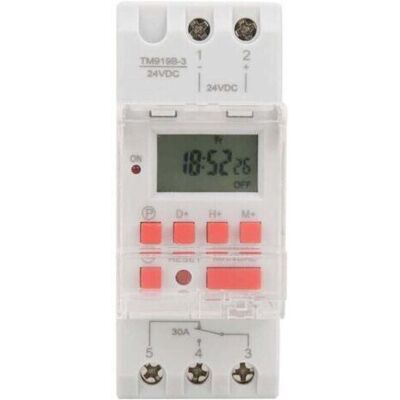 OEM Dc 24v 30a Hebdomadaire 12/24hrs Minuterie Interrupteur Lcd On Off Contrôle Programmable Relais De Temps, Minuteur - Publicité OEM Dc 24v 30a Hebdomadaire 12/24hrs Minuterie Interrupteur Lcd On Off Contrôle Programmable Relais De Temps, Minuteur - Publicité