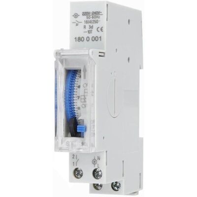 OEM Minuteur Journalier 24h Avec Réserve De Marche, Montage Sur Rail Din, Relais 16 A, 220-240 V Ca, Autonomie De Secours 72 H, Réglage Par Segments De 15 Min - Publicité OEM Minuteur Journalier 24h Avec Réserve De Marche, Montage Sur Rail Din, Relais 16 A, 220-240 V Ca, Autonomie De Secours 72 H, Réglage Par Segments De 15 Min - Publicité