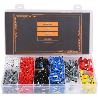 OEM 1200pcs Embouts De Fil Sertissage Borne Pressée À Froid Accessoires Électriques Industriels,dubuns - Publicité OEM 1200pcs Embouts De Fil Sertissage Borne Pressée À Froid Accessoires Électriques Industriels,dubuns - Publicité