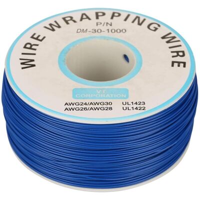 OEM 200m Rouleau De Câble Électrique 0.25mm 30awg 80℃ Câble De Test Isolant Pvc Fil Électrique En Cuivre Etamé À Un Noyau Pour Wrapping, Bleu - Publicité OEM 200m Rouleau De Câble Électrique 0.25mm 30awg 80℃ Câble De Test Isolant Pvc Fil Électrique En Cuivre Etamé À Un Noyau Pour Wrapping, Bleu - Publicité