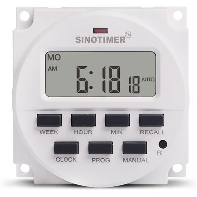 OEM Minuterie Grand Écran Lcd 1,6 Pouces 110 V Ca 120 V, Programmable 7 Jours, Avec Relais Intégré (minuterie Tm618n-1 110 V)-crezuo - Publicité OEM Minuterie Grand Écran Lcd 1,6 Pouces 110 V Ca 120 V, Programmable 7 Jours, Avec Relais Intégré (minuterie Tm618n-1 110 V)-crezuo - Publicité