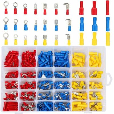 OEM Cosse Electriques,cosses Electriques Pour Voiture,connecteur Electrique,assortiment Connecteurs Isoées Sertissage 480pcs,-crezuo - Publicité OEM Cosse Electriques,cosses Electriques Pour Voiture,connecteur Electrique,assortiment Connecteurs Isoées Sertissage 480pcs,-crezuo - Publicité