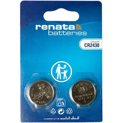 Renata / Swatch Group - Pile Bouton Lithium Blister X2 Cr2430 Renata 3v 285mah - Publicité Renata / Swatch Group - Pile Bouton Lithium Blister X2 Cr2430 Renata 3v 285mah - Publicité