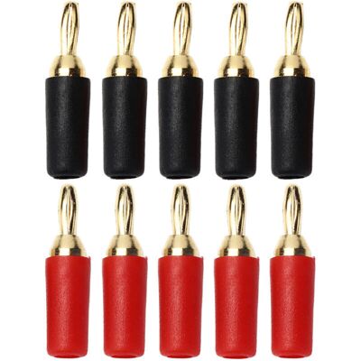 OEM Lot De 5 Paires (10 Pièces) De Fiches Bananes De 2.5mm-crezuo - Publicité OEM Lot De 5 Paires (10 Pièces) De Fiches Bananes De 2.5mm-crezuo - Publicité