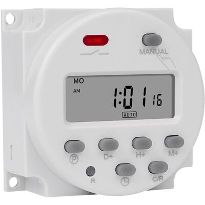 OEM Minuterie Numérique Programmable Hebdomadaire De 7 Jours, 12v Ac/dc, Éclairage Électronique, Programmateur De Relais De Temps Quotidien, Batterie Intérieure, 1 Pièces (color : 12v With 4 Wires)-dou - Publicité OEM Minuterie Numérique Programmable Hebdomadaire De 7 Jours, 12v Ac/dc, Éclairage Électronique, Programmateur De Relais De Temps Quotidien, Batterie Intérieure, 1 Pièces (color : 12v With 4 Wires)-dou - Publicité