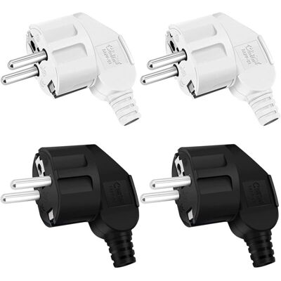MOXIE 250v Fiche Electrique 4 Pièces Prise De Contact De Protection Prise De Contact Avec Terre Fiches De Contact De Protection 16a / 250v Pour Câble 8-10mm, Ip20 Pour Usage Intérieur, Noir/blanc - Publicité MOXIE 250v Fiche Electrique 4 Pièces Prise De Contact De Protection Prise De Contact Avec Terre Fiches De Contact De Protection 16a / 250v Pour Câble 8-10mm, Ip20 Pour Usage Intérieur, Noir/blanc - Publicité