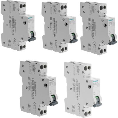 Lot De 22 Disjoncteurs Modulaires Ph+n – 1×2a, 4×10a, 8×16a, 8×20a, 1×32a – Courbe C – 4,5 Ka - Siemens - Publicité Lot De 22 Disjoncteurs Modulaires Ph+n – 1×2a, 4×10a, 8×16a, 8×20a, 1×32a – Courbe C – 4,5 Ka - Siemens - Publicité