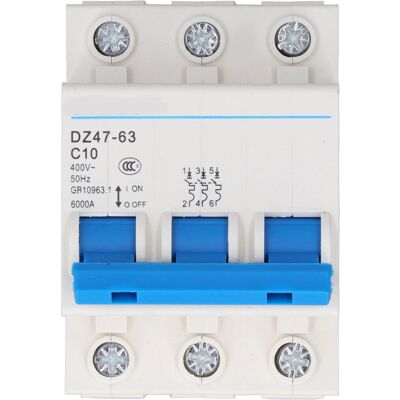 WEYTOLL Disjoncteur Protecteur De Surcharge 3 Pôles 10a Montage Sur Rail Din Miniature 400v - Publicité WEYTOLL Disjoncteur Protecteur De Surcharge 3 Pôles 10a Montage Sur Rail Din Miniature 400v - Publicité