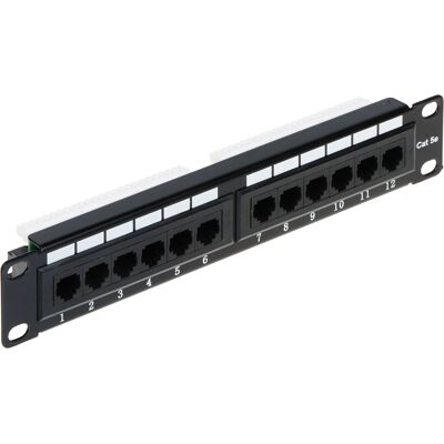 Delta Patch Panel 12X Rj-45 - Panel de Connexion pour rack 10'' 1U - Publicité Delta Patch Panel 12X Rj-45 - Panel de Connexion pour rack 10'' 1U - Publicité