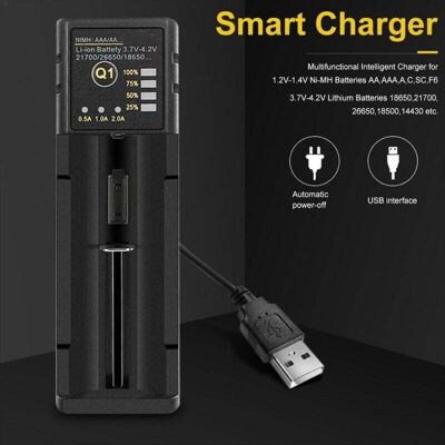 OEM Chargeur De Batterie 2x 18650 26650 Usb Smart Hydrogen Aa Aaa 21700 Single Slot Lithium-crezuo - Publicité OEM Chargeur De Batterie 2x 18650 26650 Usb Smart Hydrogen Aa Aaa 21700 Single Slot Lithium-crezuo - Publicité