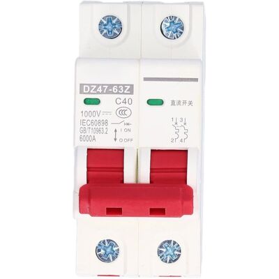 OEM Disjoncteur Dc Miniature 2p 1000v 40a Système Pv Solaire Isolateur De Sectionneur Dc Disjoncteur À Montage Sur Rail Din Dz47-63z C40 Disjoncteur Dc-crezuo - Publicité OEM Disjoncteur Dc Miniature 2p 1000v 40a Système Pv Solaire Isolateur De Sectionneur Dc Disjoncteur À Montage Sur Rail Din Dz47-63z C40 Disjoncteur Dc-crezuo - Publicité