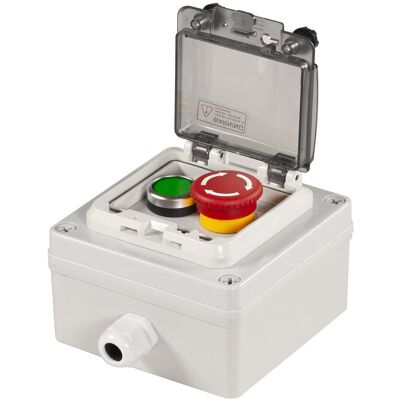 OEM Boîte À Boutons-poussoirs Ip67 Avec Bouton-poussoir D'Arrêt D'Urgence, Bouton-poussoir Vert Avec Couvercle De Protection, Interrupteur De Fonctionnement Infaillible (ac/dc 6a-110v/3a-240v/2,5a-380v) - Publicité OEM Boîte À Boutons-poussoirs Ip67 Avec Bouton-poussoir D'Arrêt D'Urgence, Bouton-poussoir Vert Avec Couvercle De Protection, Interrupteur De Fonctionnement Infaillible (ac/dc 6a-110v/3a-240v/2,5a-380v) - Publicité