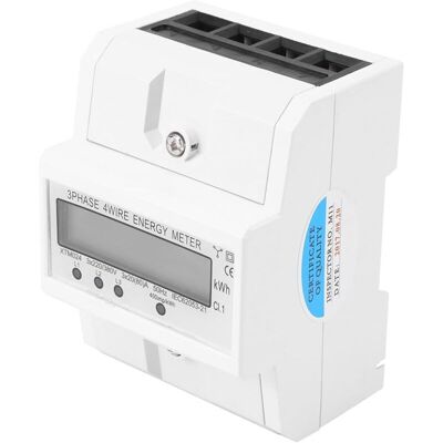 OEM Compteur Électrique Numérique À Montage Sur Rail Din, Compteur D'Énergie Électronique Triphasé À 4 Fils, 50 Hz/60 Hz, 3 X 20 (80 A), Multifonction - Publicité OEM Compteur Électrique Numérique À Montage Sur Rail Din, Compteur D'Énergie Électronique Triphasé À 4 Fils, 50 Hz/60 Hz, 3 X 20 (80 A), Multifonction - Publicité
