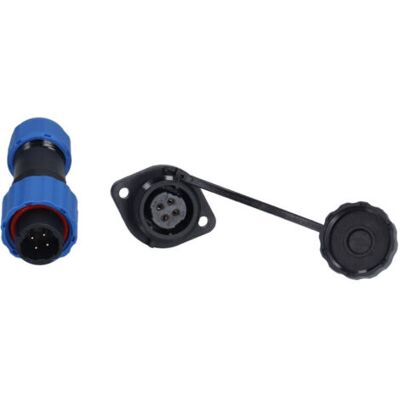 OEM Connecteur Étanche Ip68 Aviation Mâle/femelle 4 Pôles (250v 5a) Avec Bride Sp16 - Publicité OEM Connecteur Étanche Ip68 Aviation Mâle/femelle 4 Pôles (250v 5a) Avec Bride Sp16 - Publicité