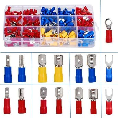 Andiamo Cosses Electriques A Sertir. 280 Pcs Cosse Electrique Isolée. Connecteurs Électrique A Sertir. Cosses Et Kits. Assortiment Connecteurs Ronde Cosses Plates Cosses Femelles Cosses Fourches - Publicité Andiamo Cosses Electriques A Sertir. 280 Pcs Cosse Electrique Isolée. Connecteurs Électrique A Sertir. Cosses Et Kits. Assortiment Connecteurs Ronde Cosses Plates Cosses Femelles Cosses Fourches - Publicité